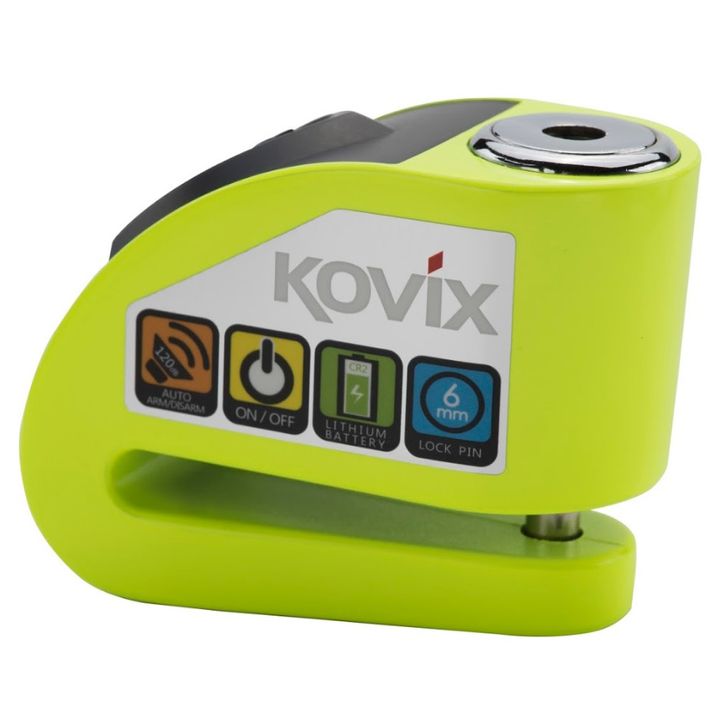 Kovix 6mm USB-Alarm Brake-Disc-Lock Security Motorcycle and Scooter