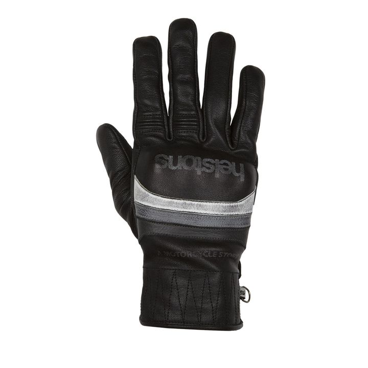 Helstons Mora Black Leather Summer Glove